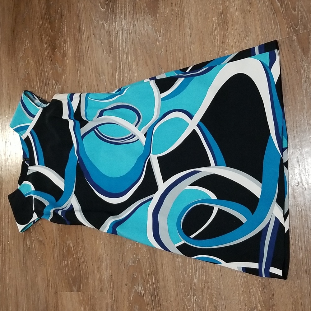 (8) AGB Dress Classy Business Casual Occasion Resortwear Abstract Whimsical